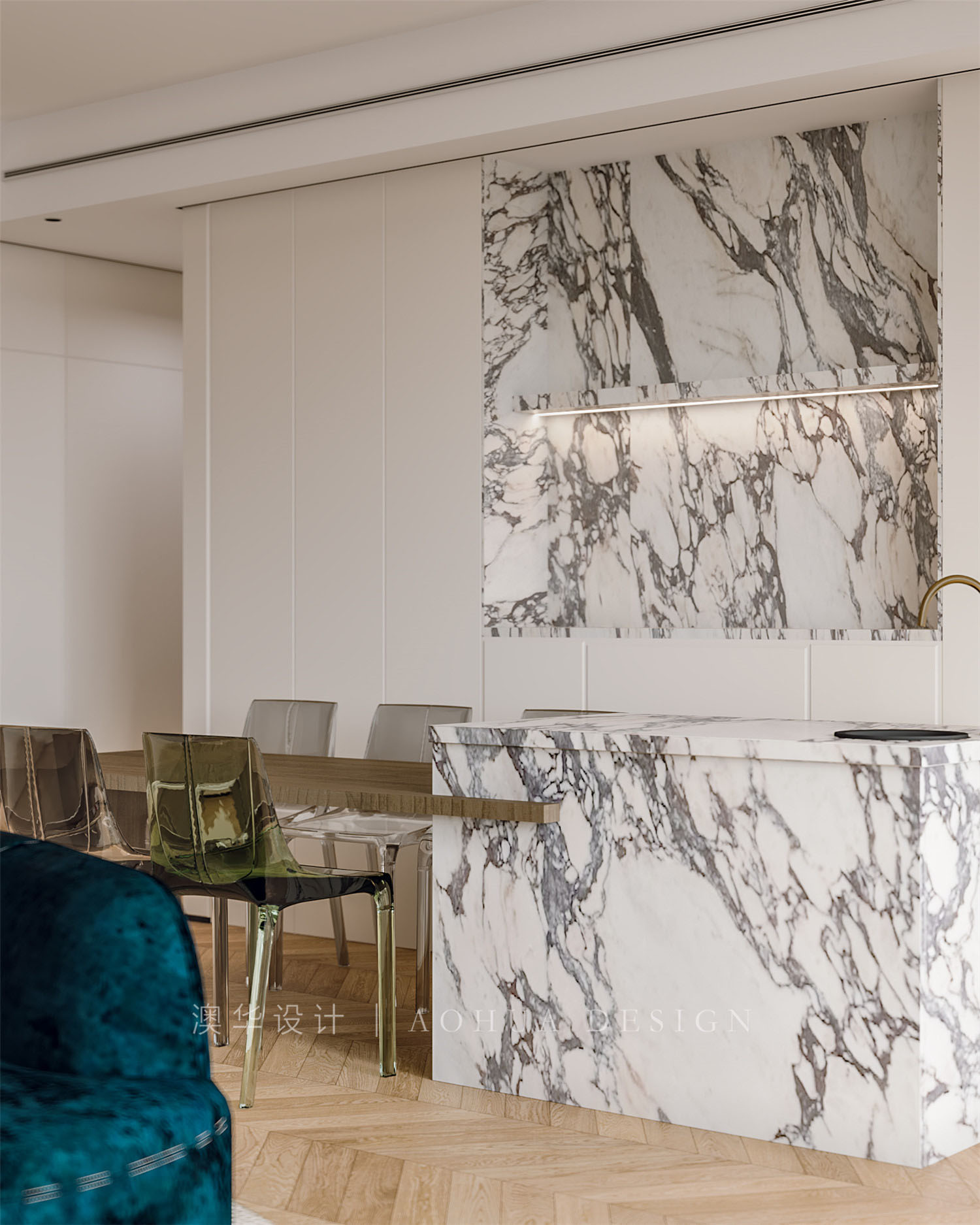 西北湖壹號御璽灣,現代簡約,武漢裝修設計