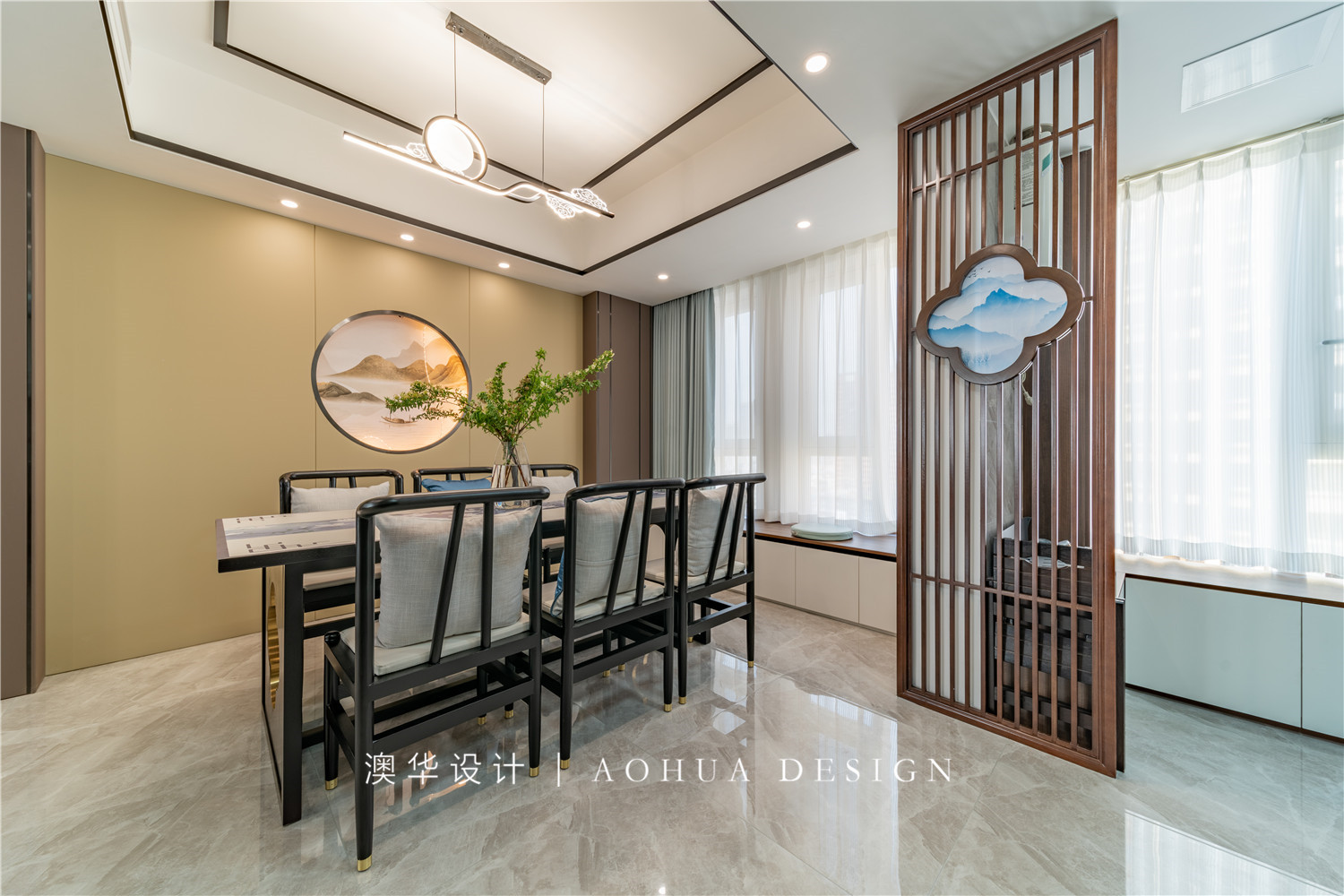 王家灣中央生活區188㎡,王家灣中央生活區,王家灣中央生活區188平米,新中式