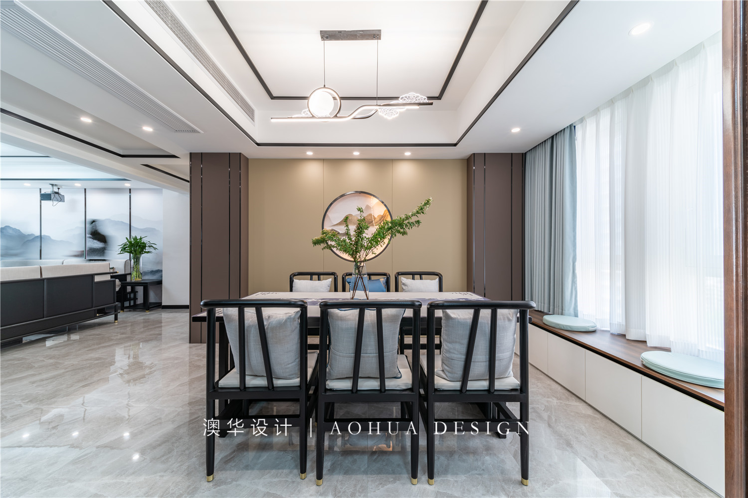 王家灣中央生活區188㎡,王家灣中央生活區,王家灣中央生活區188平米,新中式