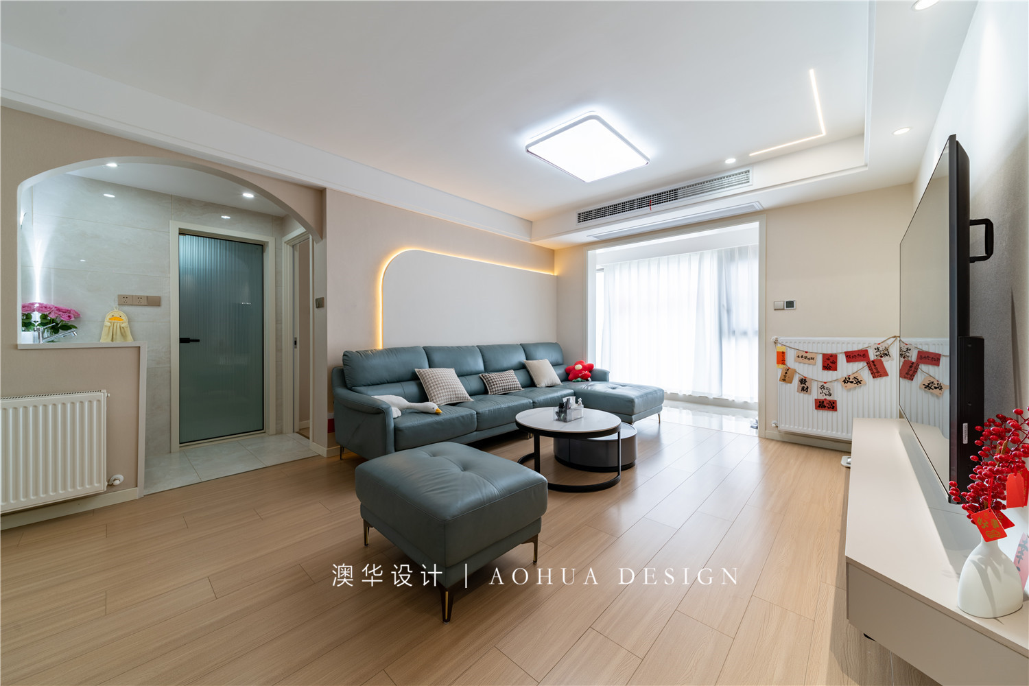 中建星光城128㎡,中建星光城,現代奶油