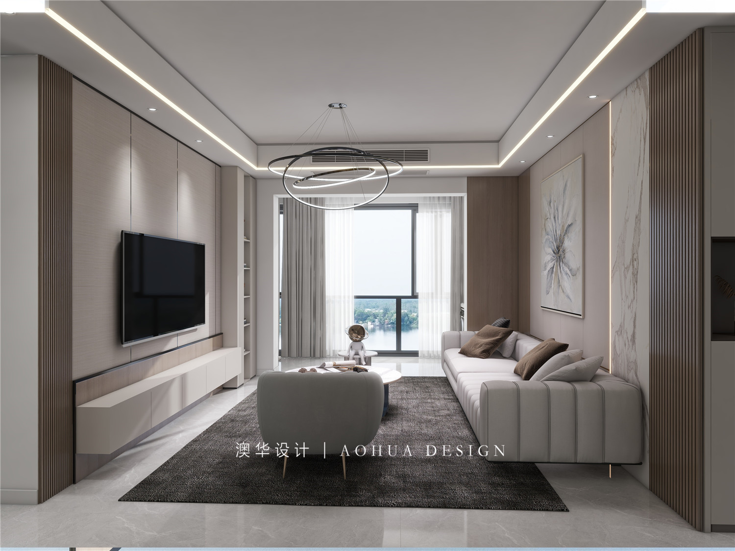 融創玖璽臺130㎡現代都市風