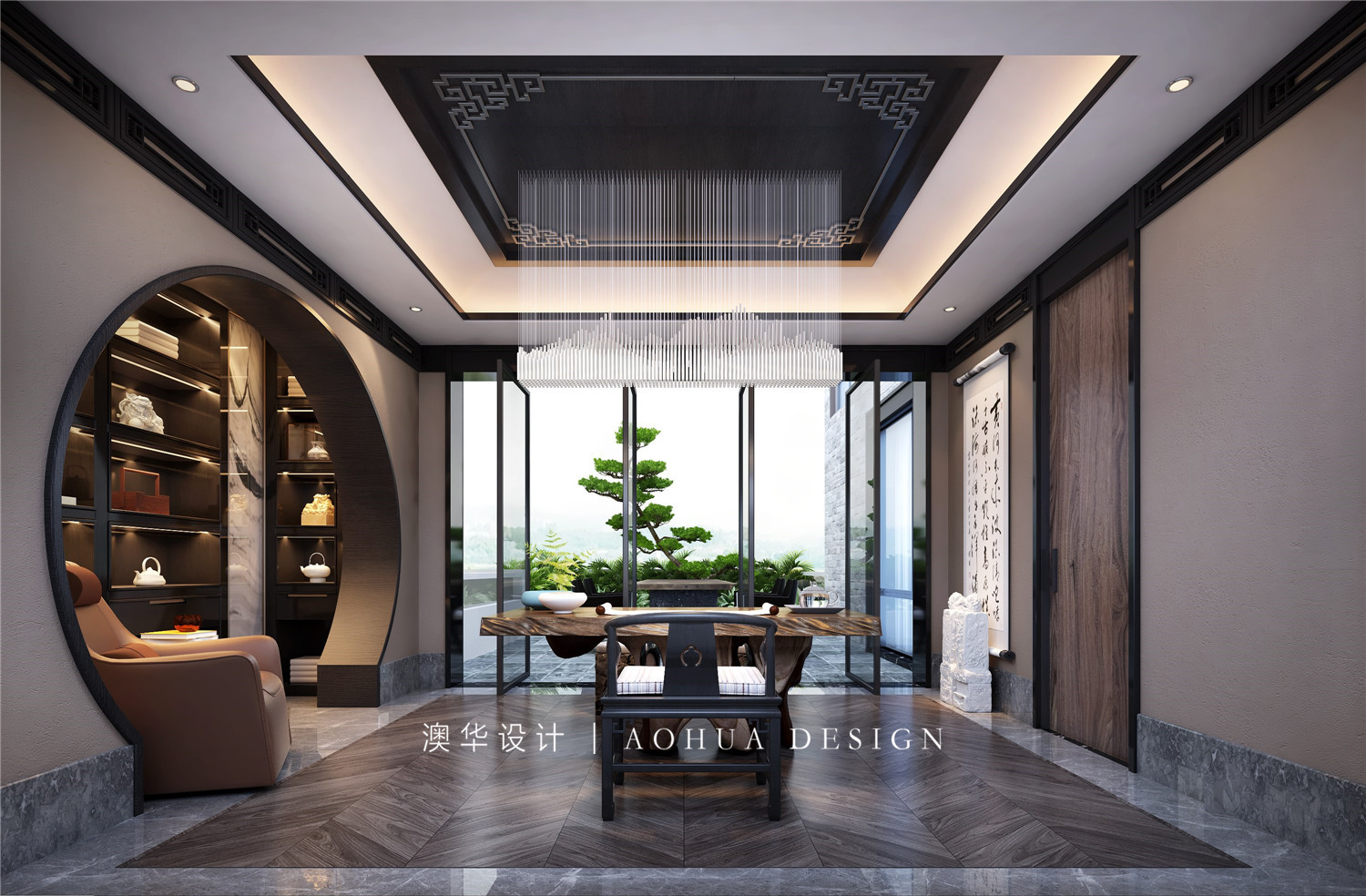 怡景江南360㎡現代法式+新中式