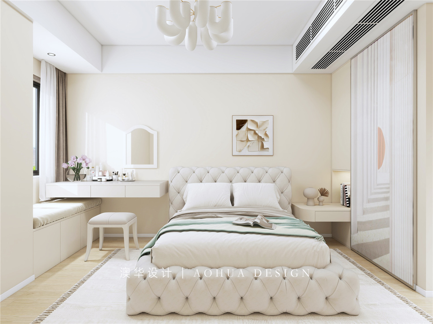 東湖風光105㎡現代奶油