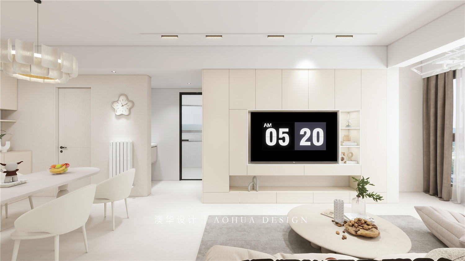 東湖風光105㎡現代奶油