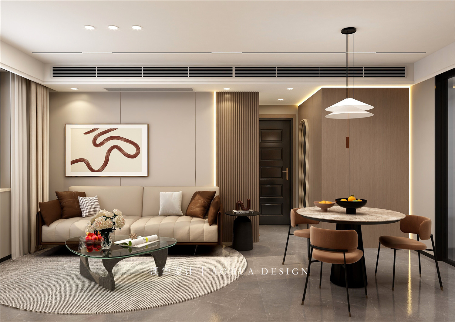 利騰國際86㎡現(xiàn)代輕奢