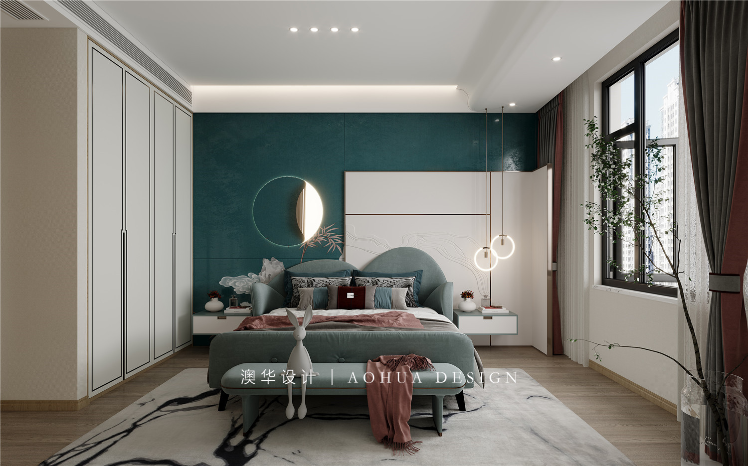 公園里學府220㎡新中式