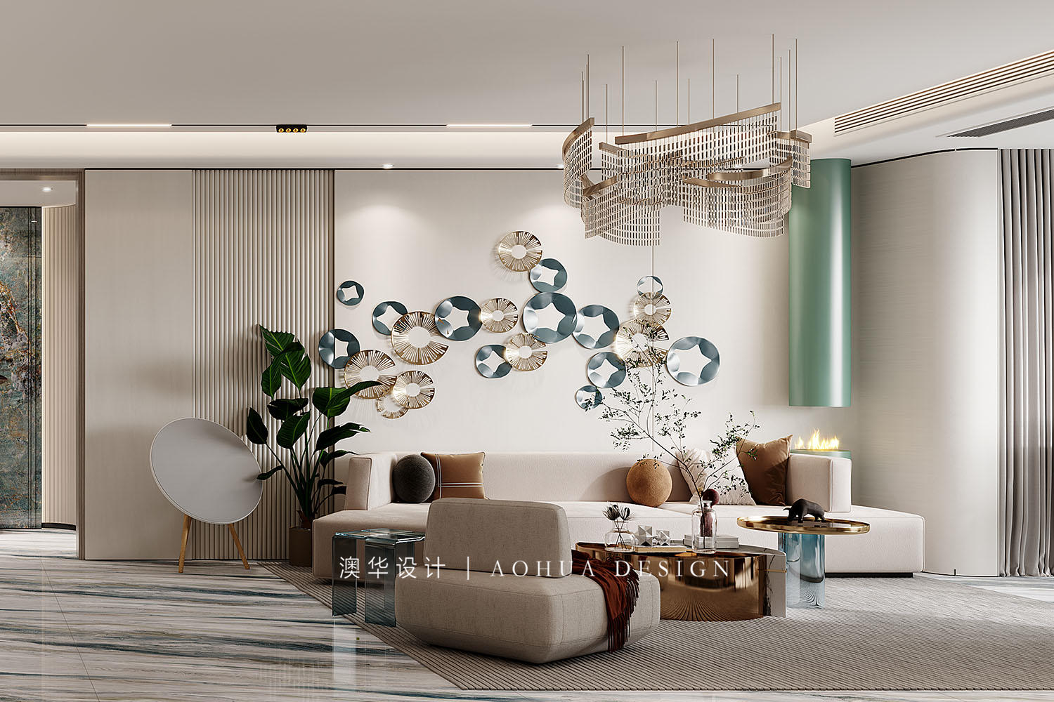 聯投江南岸170㎡輕奢風