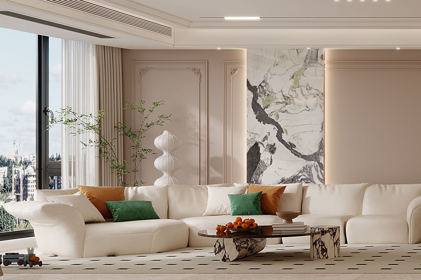 七星四季花園裝修,輕法式風格