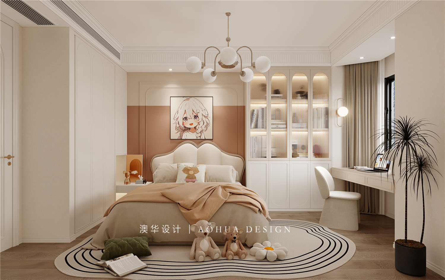 七星四季花園裝修,輕法式風格