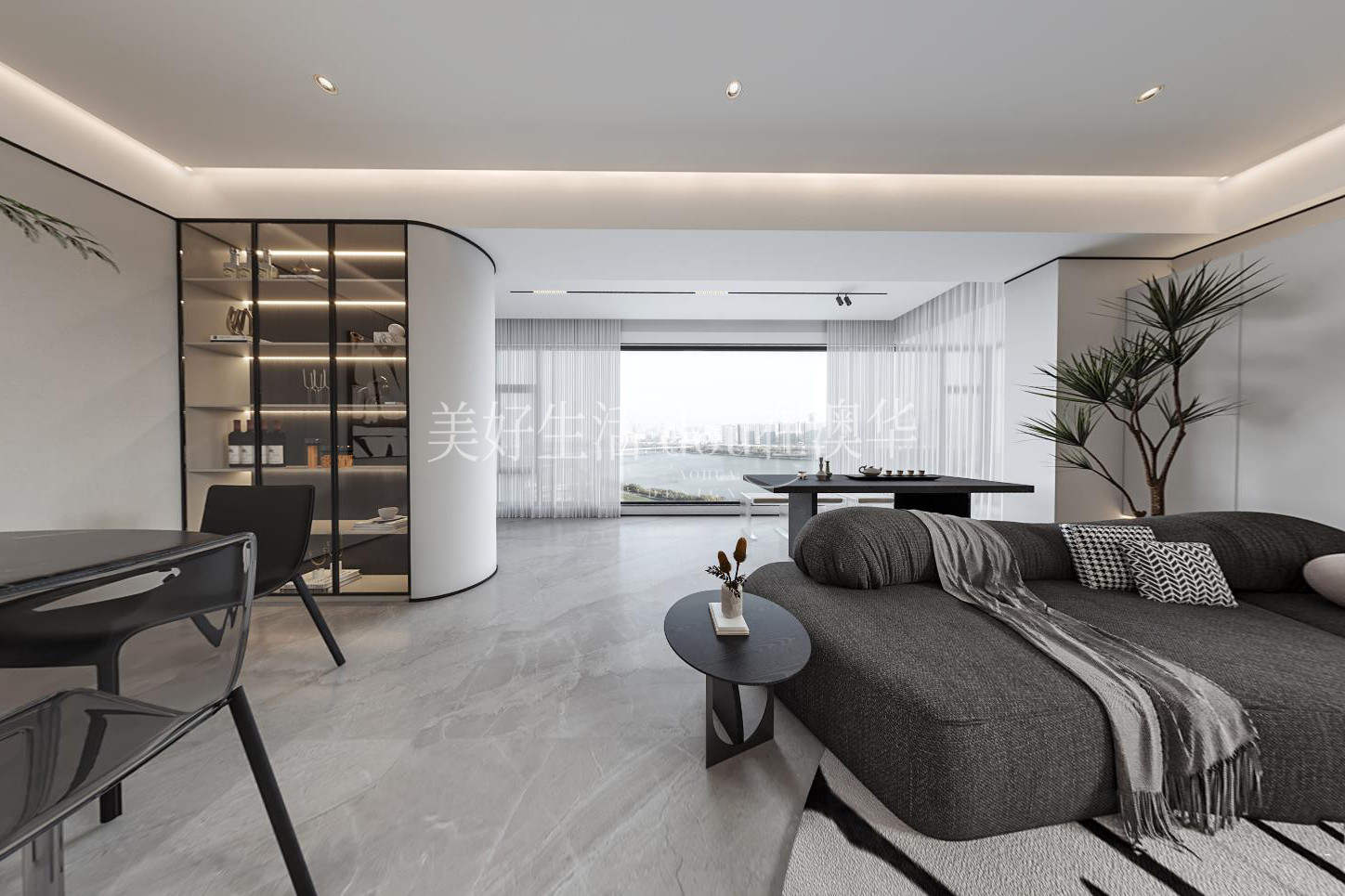 沙湖中心225㎡現代風