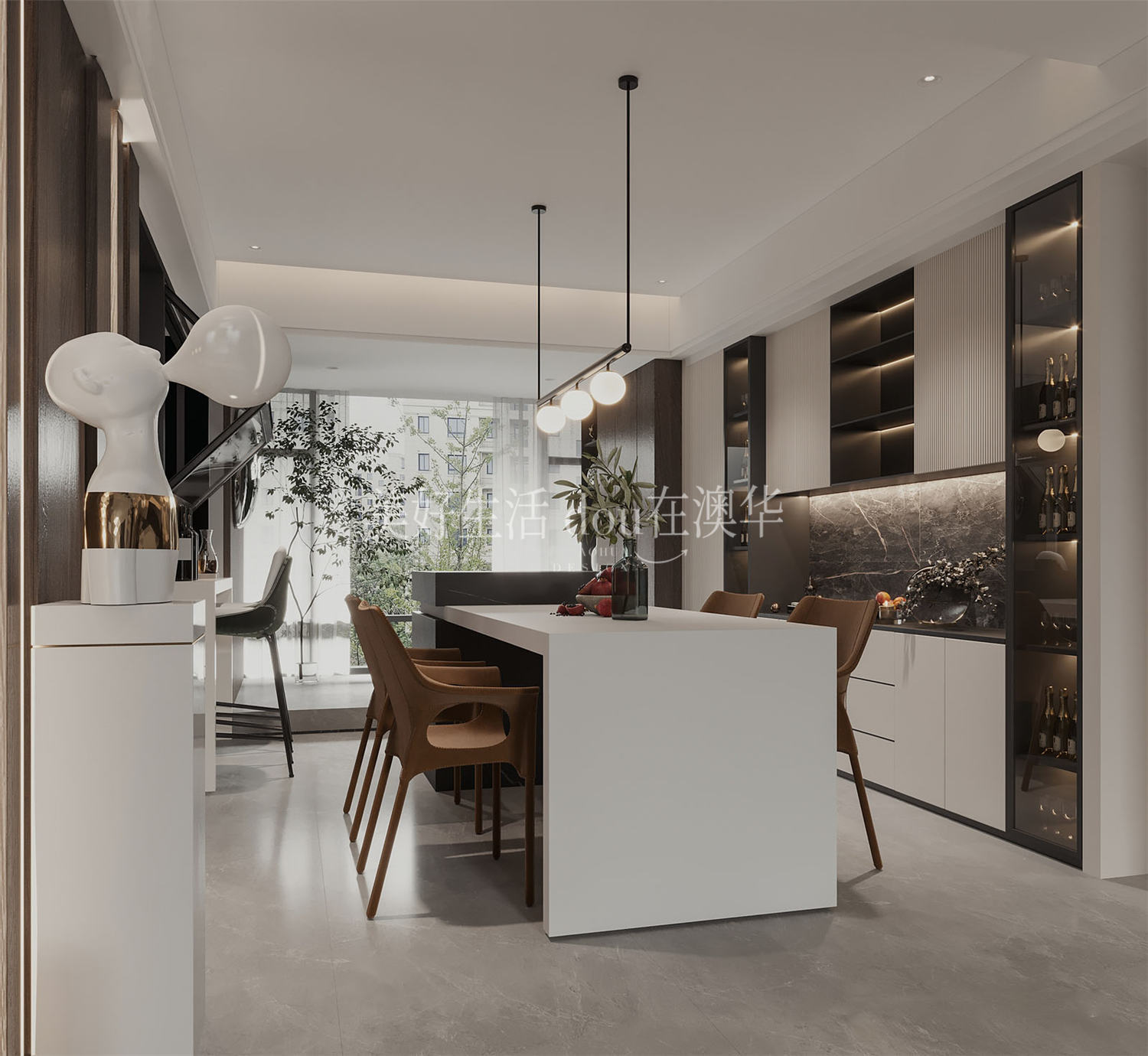 融創(chuàng)望江府133㎡,融創(chuàng)望江府裝修效果圖,武漢室內(nèi)裝修