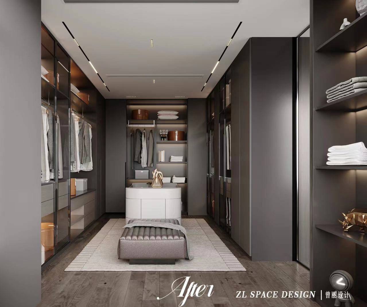 宸嘉100裝修效果圖,武漢裝修設計,意式輕奢