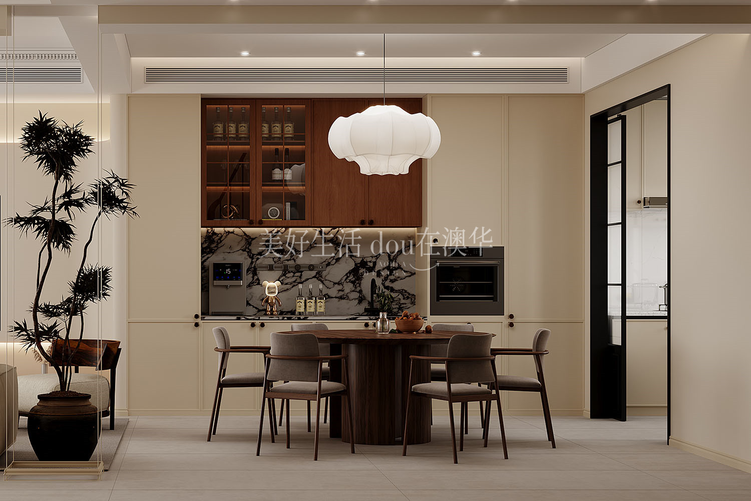 聯投光谷瑞園裝修效果圖,法式中古,武漢室內設計