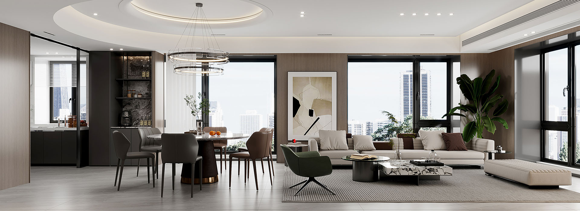 世茂天胤裝修,意式極簡(jiǎn)