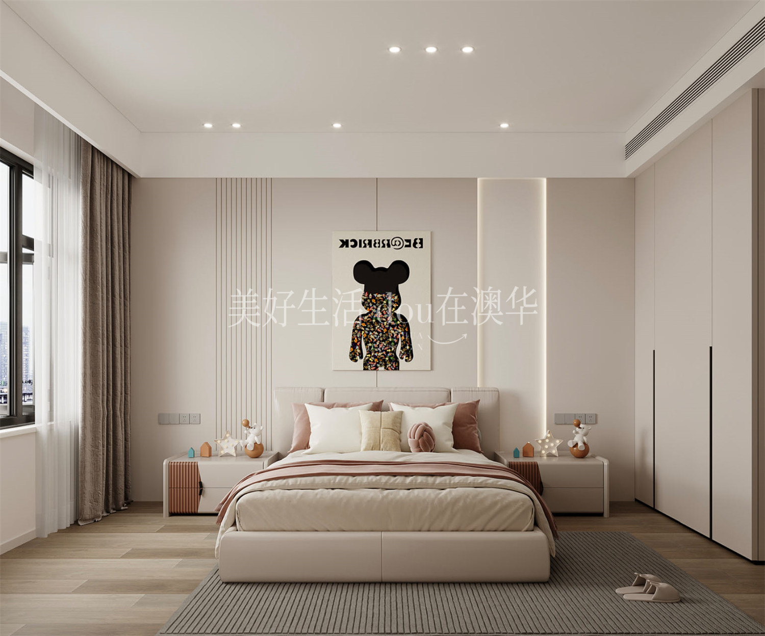 世茂天胤裝修效果圖,武漢裝修設計,現代極簡