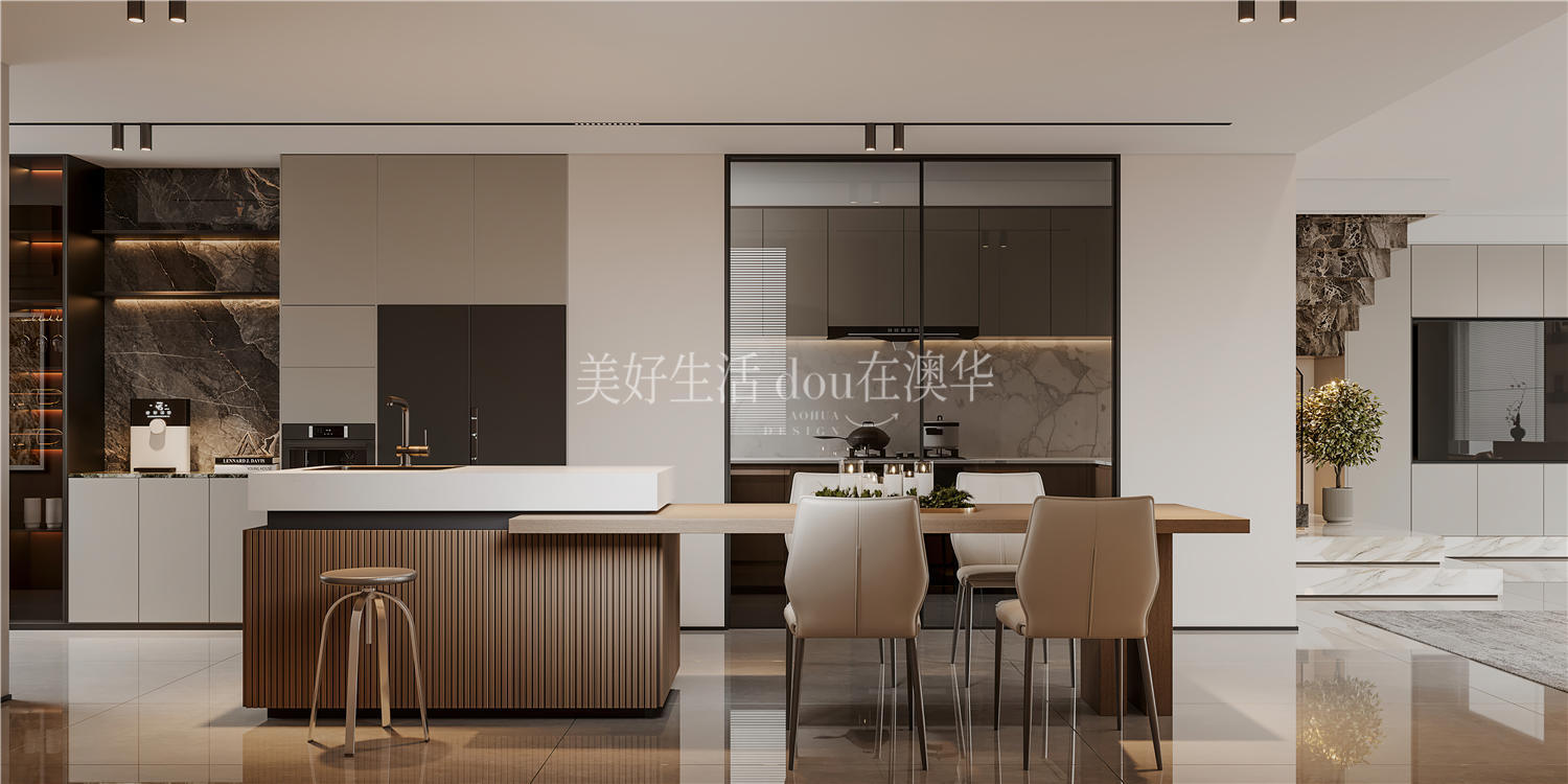 華僑城歡樂(lè)天際裝修效果圖,意式極簡(jiǎn),武漢室內(nèi)設(shè)計(jì)