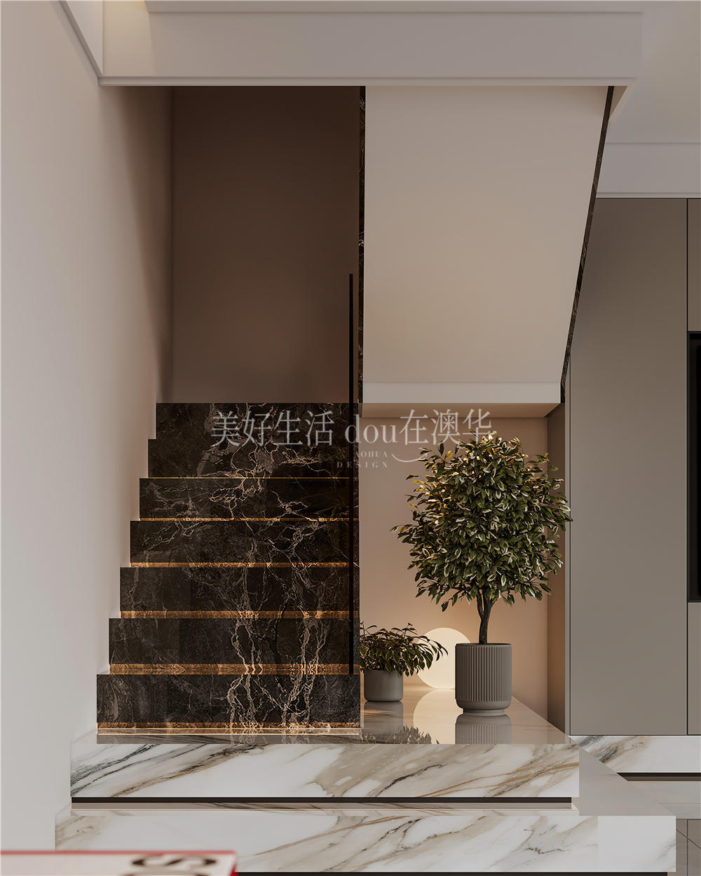 華僑城歡樂(lè)天際裝修效果圖,意式極簡(jiǎn),武漢室內(nèi)設(shè)計(jì)