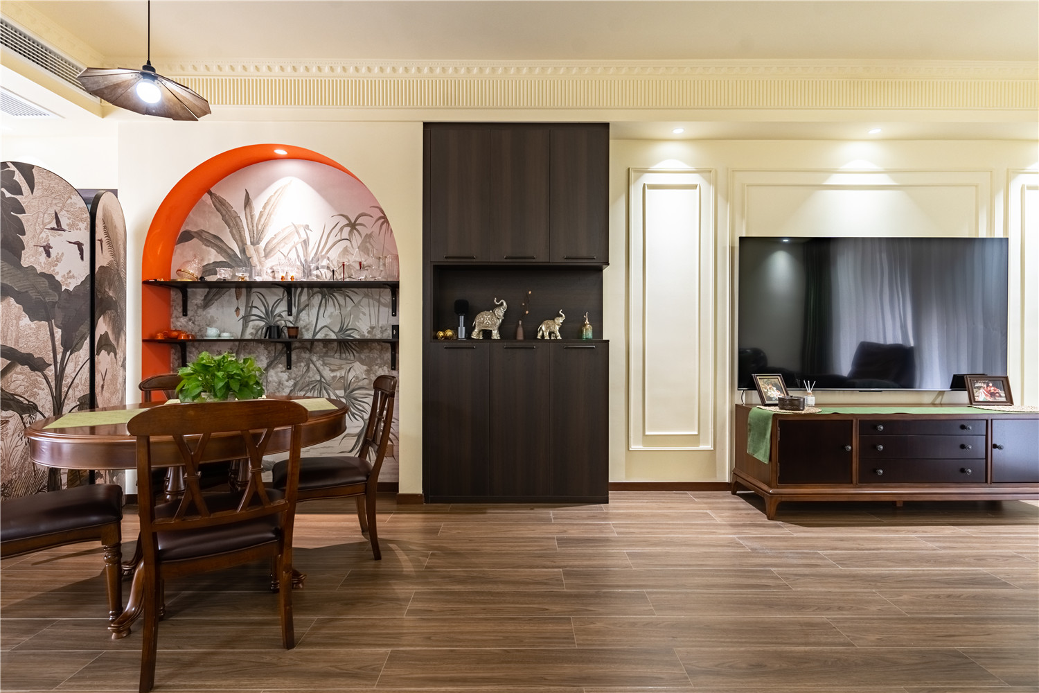 鵬湖灣裝修,美式復古,武漢裝修設計