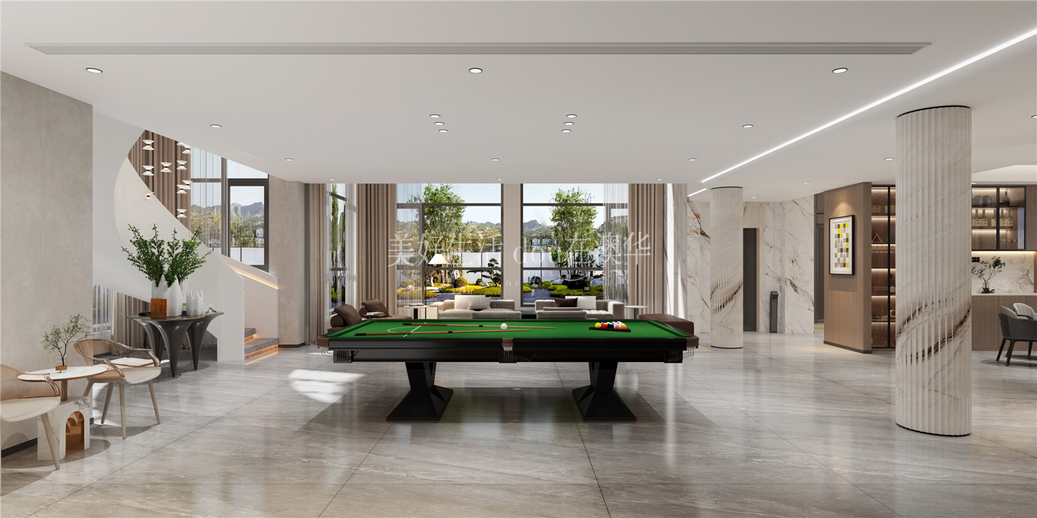 水藍(lán)郡別墅,武漢裝修設(shè)計