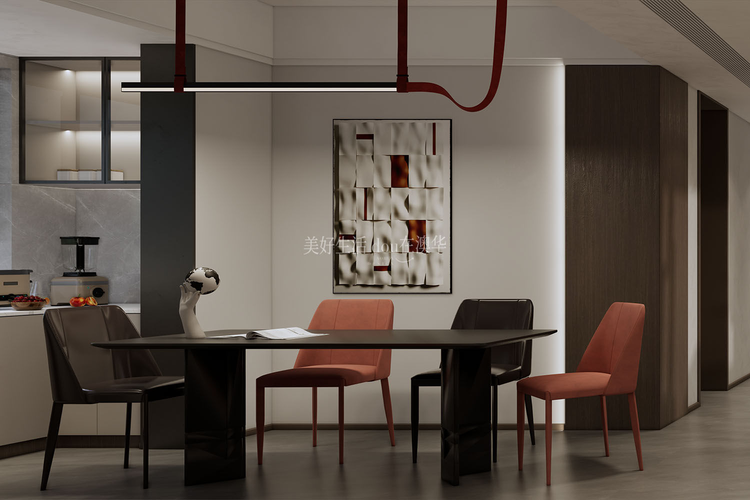 現代風格,月湖琴聲裝修