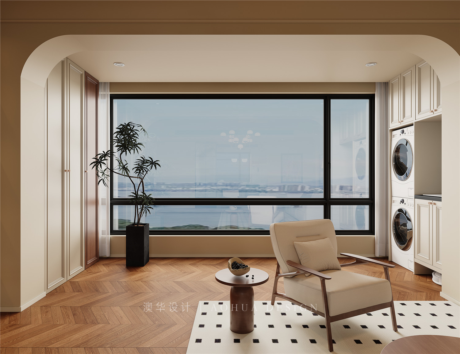 華發公園首府裝修,法式中古