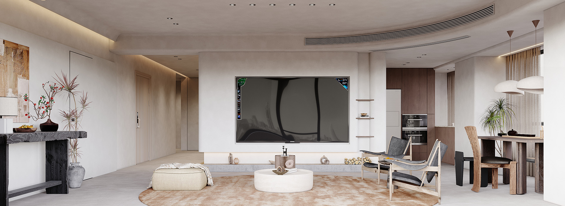 華僑城紅坊裝修,侘寂風