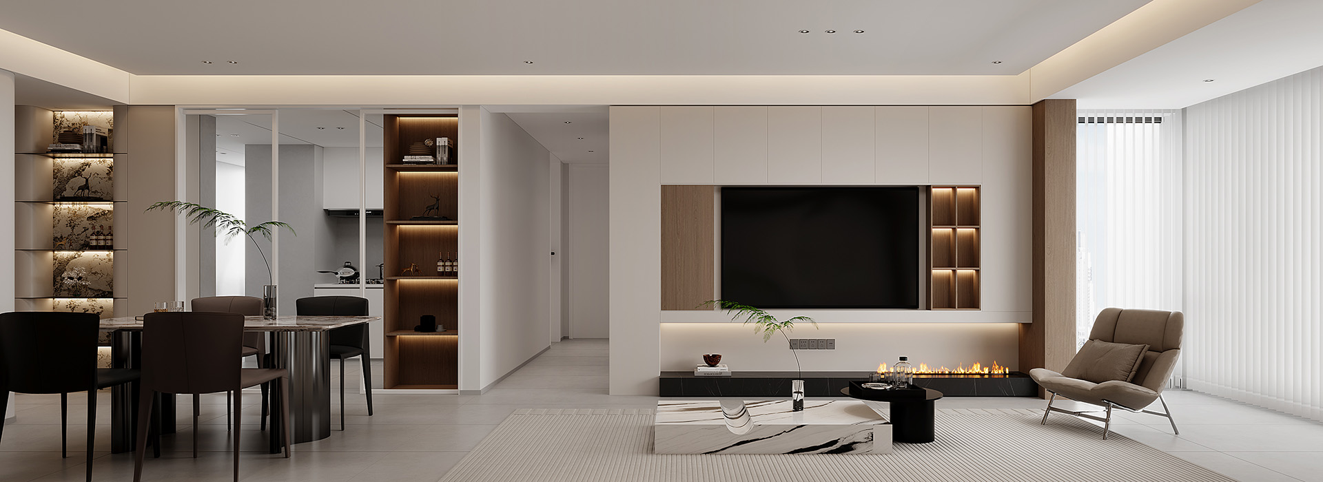 成園小區裝修,意式極簡