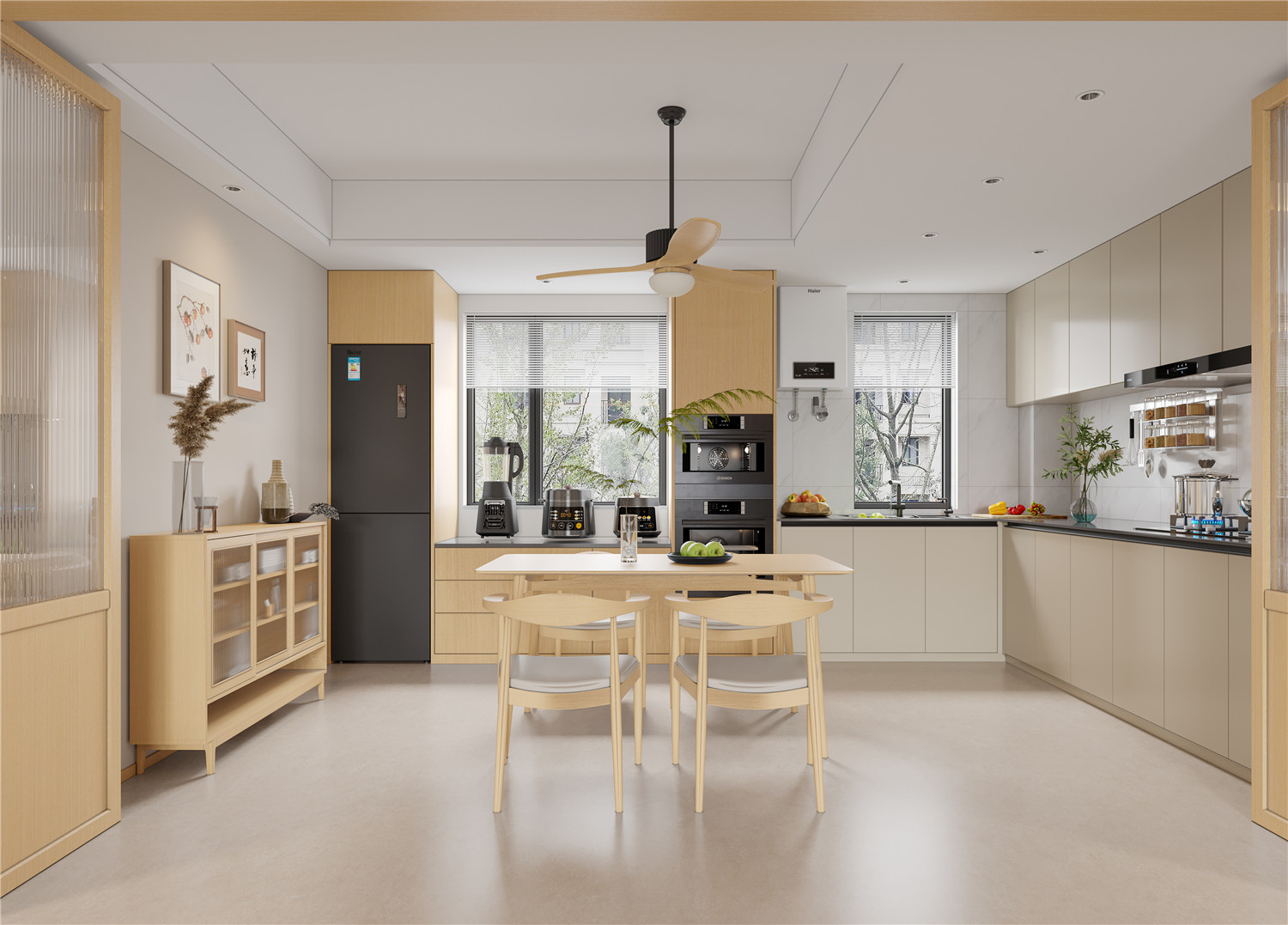 復地東湖國際7期裝修,原木風