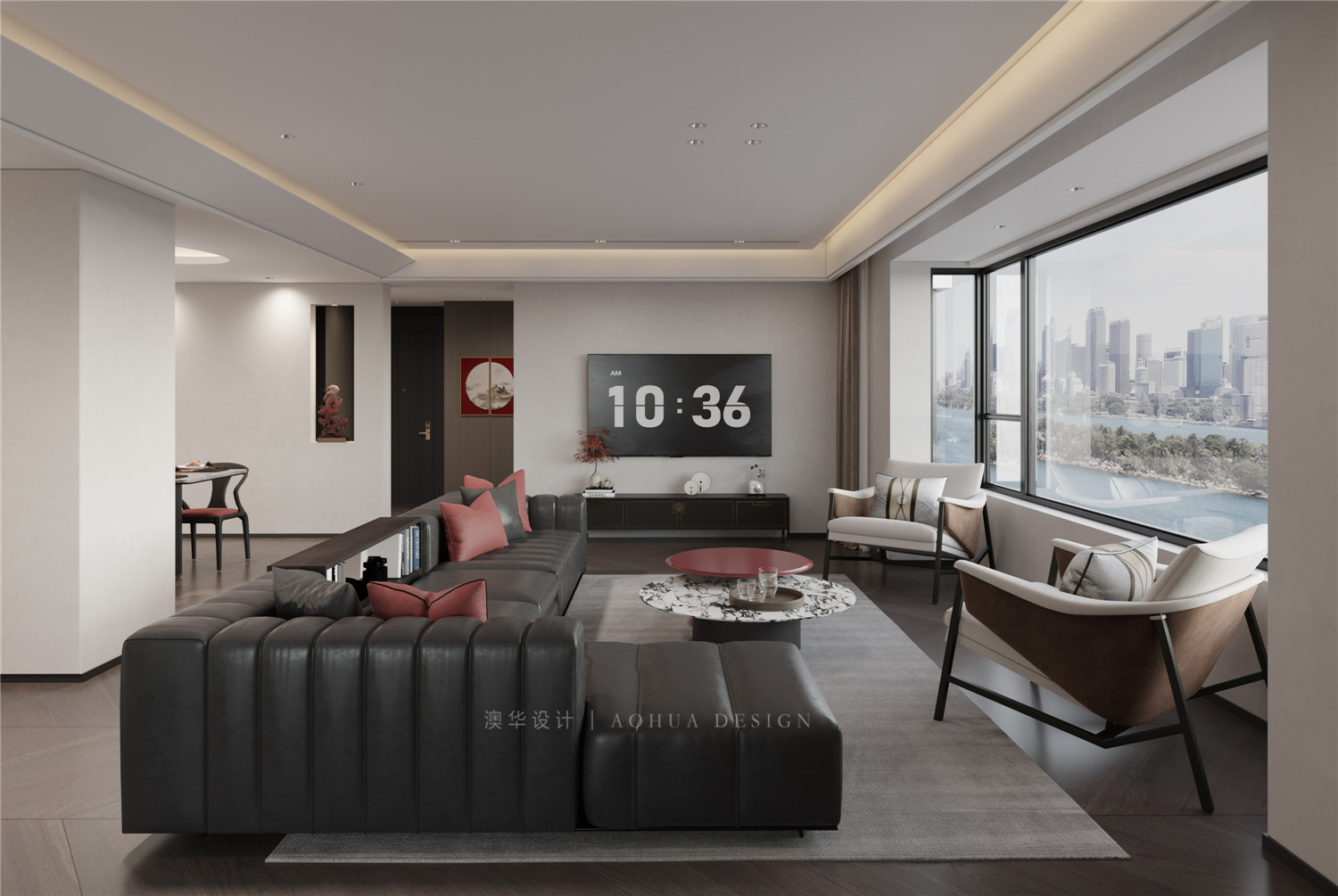 大平層裝修,新中式