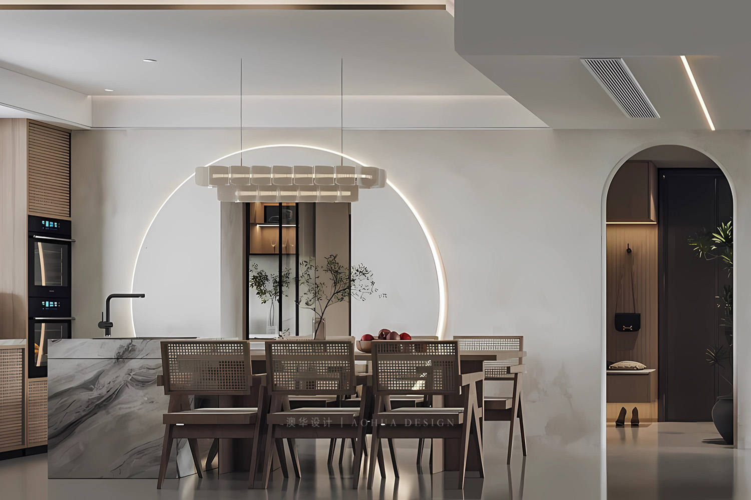 同馨花園雍豪府裝修,侘寂風