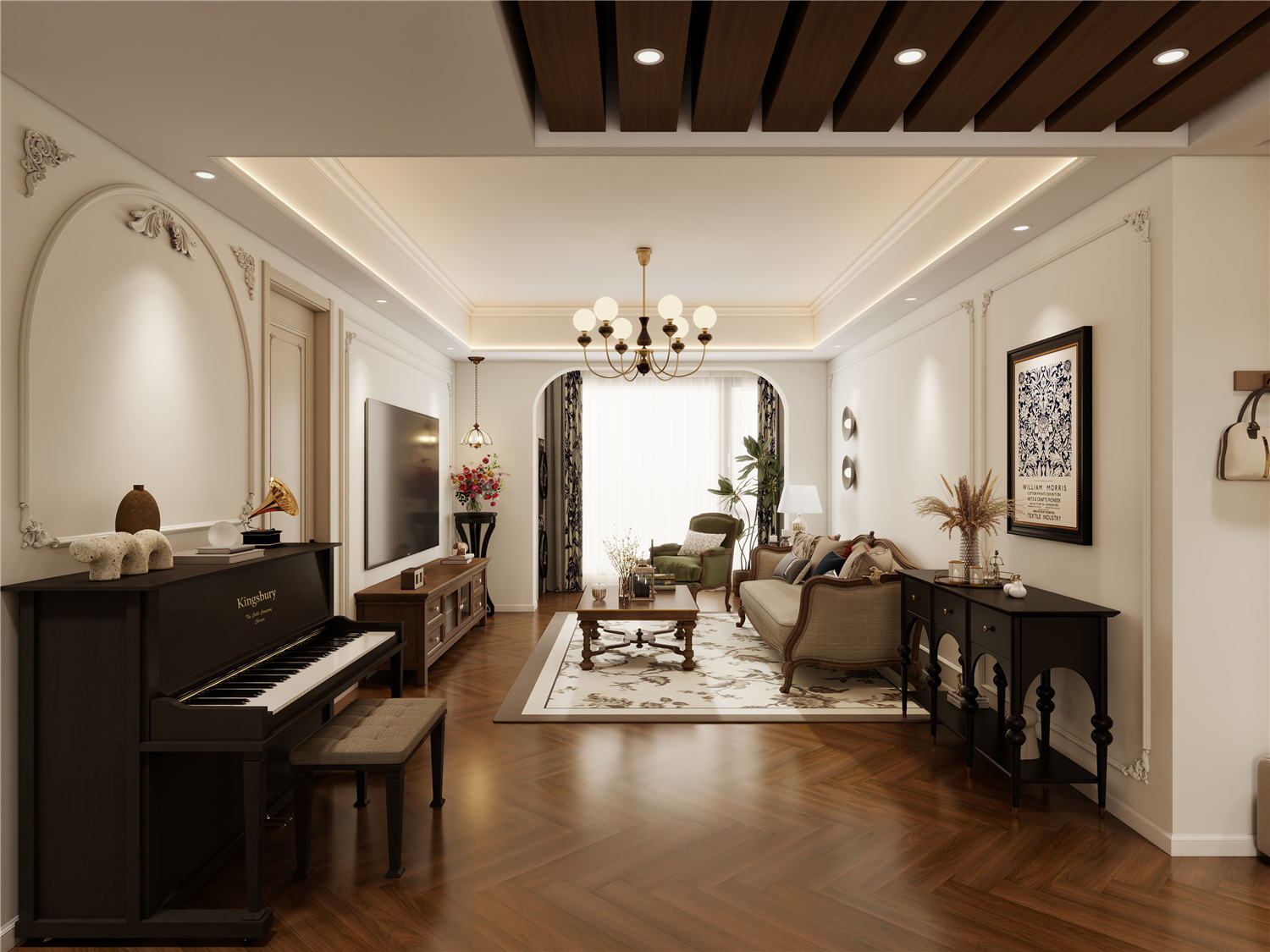 東湖風光裝修,美式風格