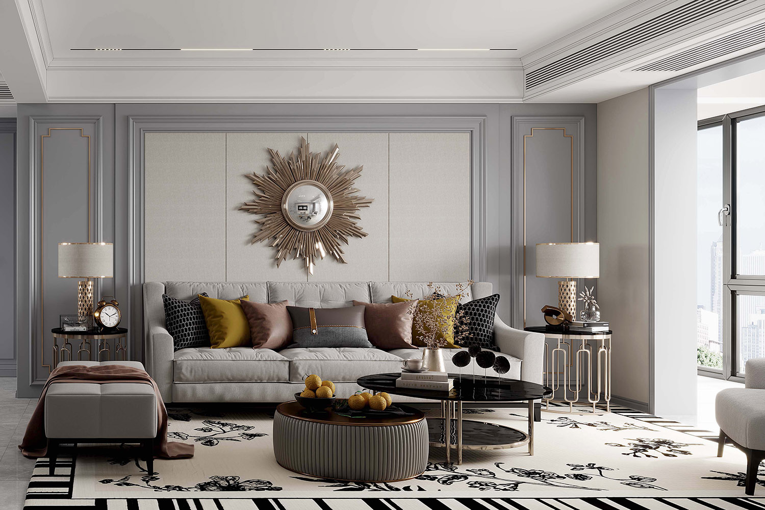 和昌森林湖裝修,法式輕奢風格