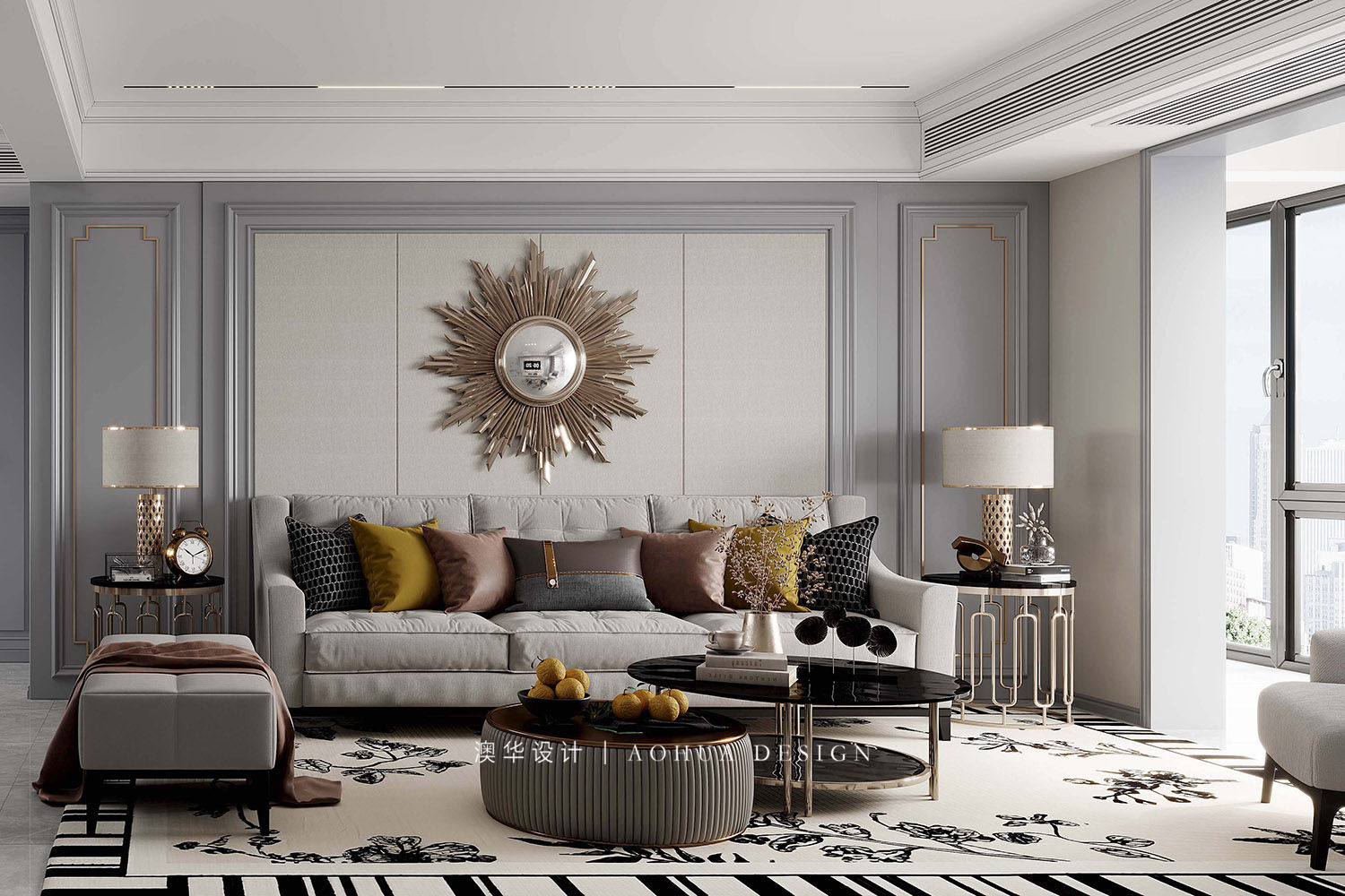 和昌森林湖裝修,法式輕奢風格