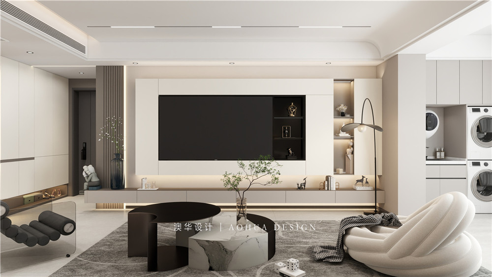 融創(chuàng)玖璽臺(tái)裝修,輕奢風(fēng)