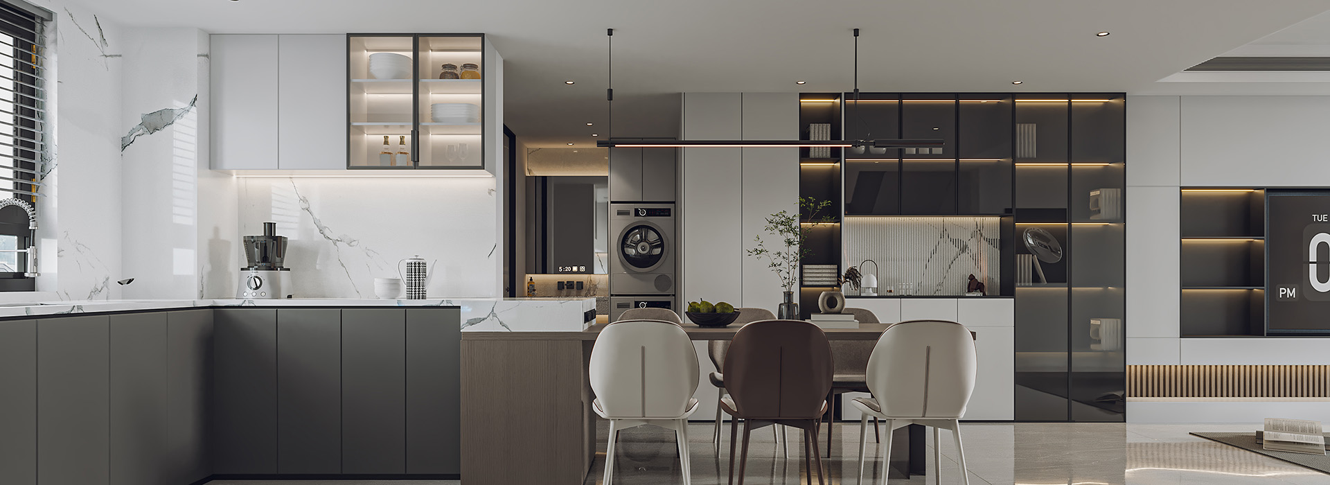 華僑城歡樂天際裝修,現(xiàn)代風格