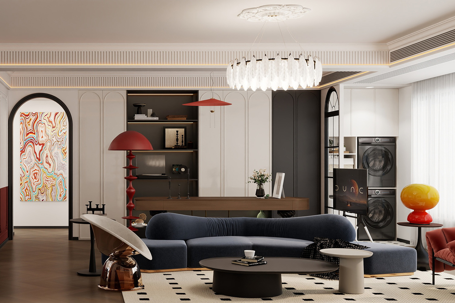 華發(fā)都薈天地裝修,法式復(fù)古風(fēng)格