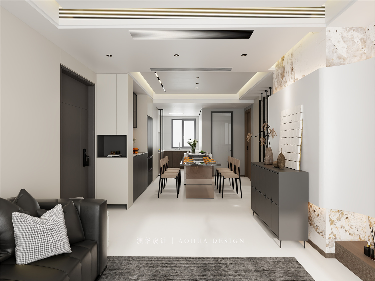 長投保利漢口印裝修,現代輕奢