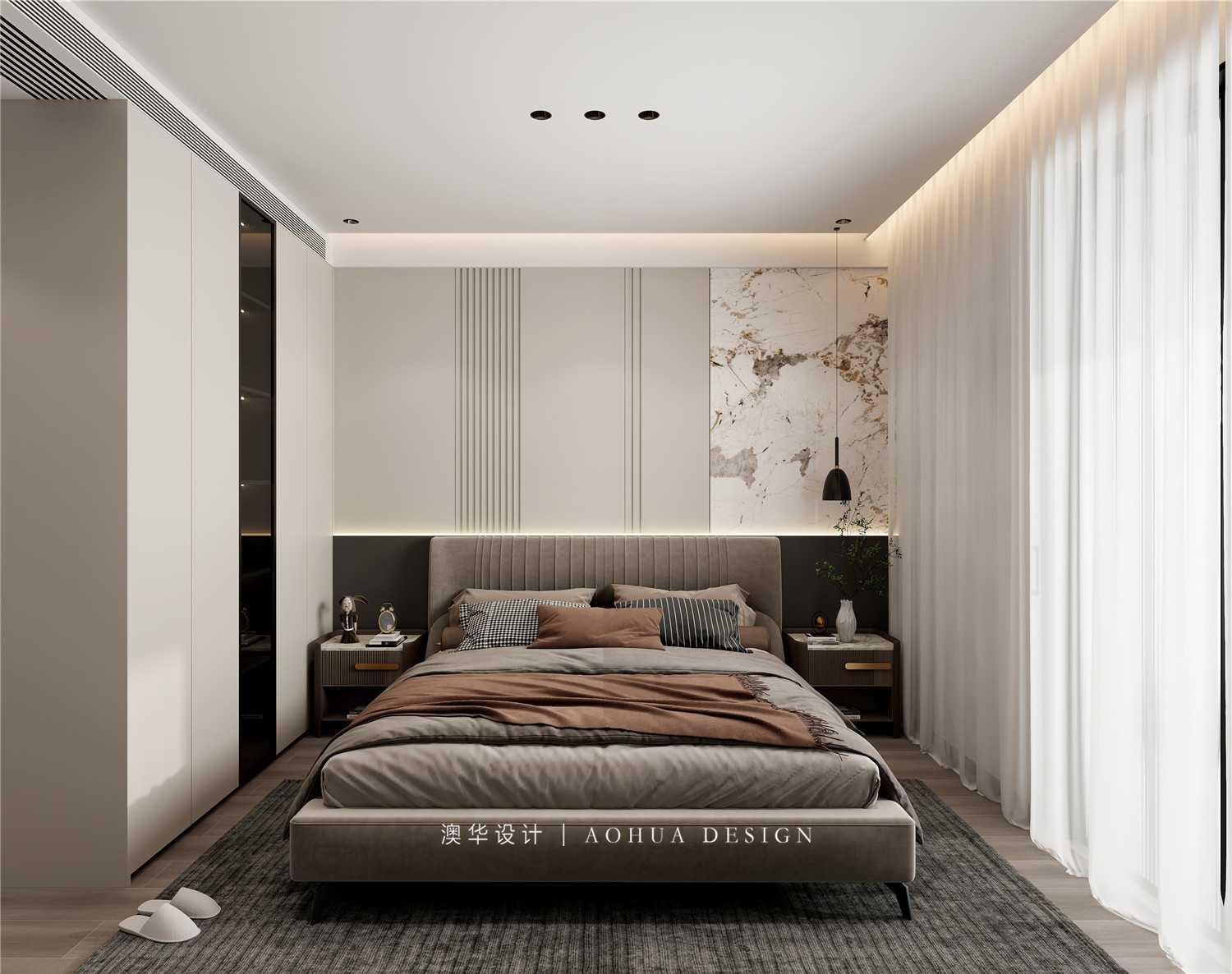 長投保利漢口印裝修,現代輕奢