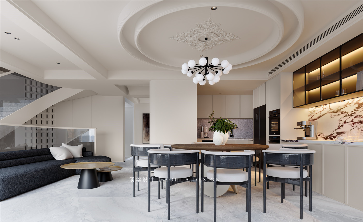 綠城湖畔云廬裝修,現代簡約