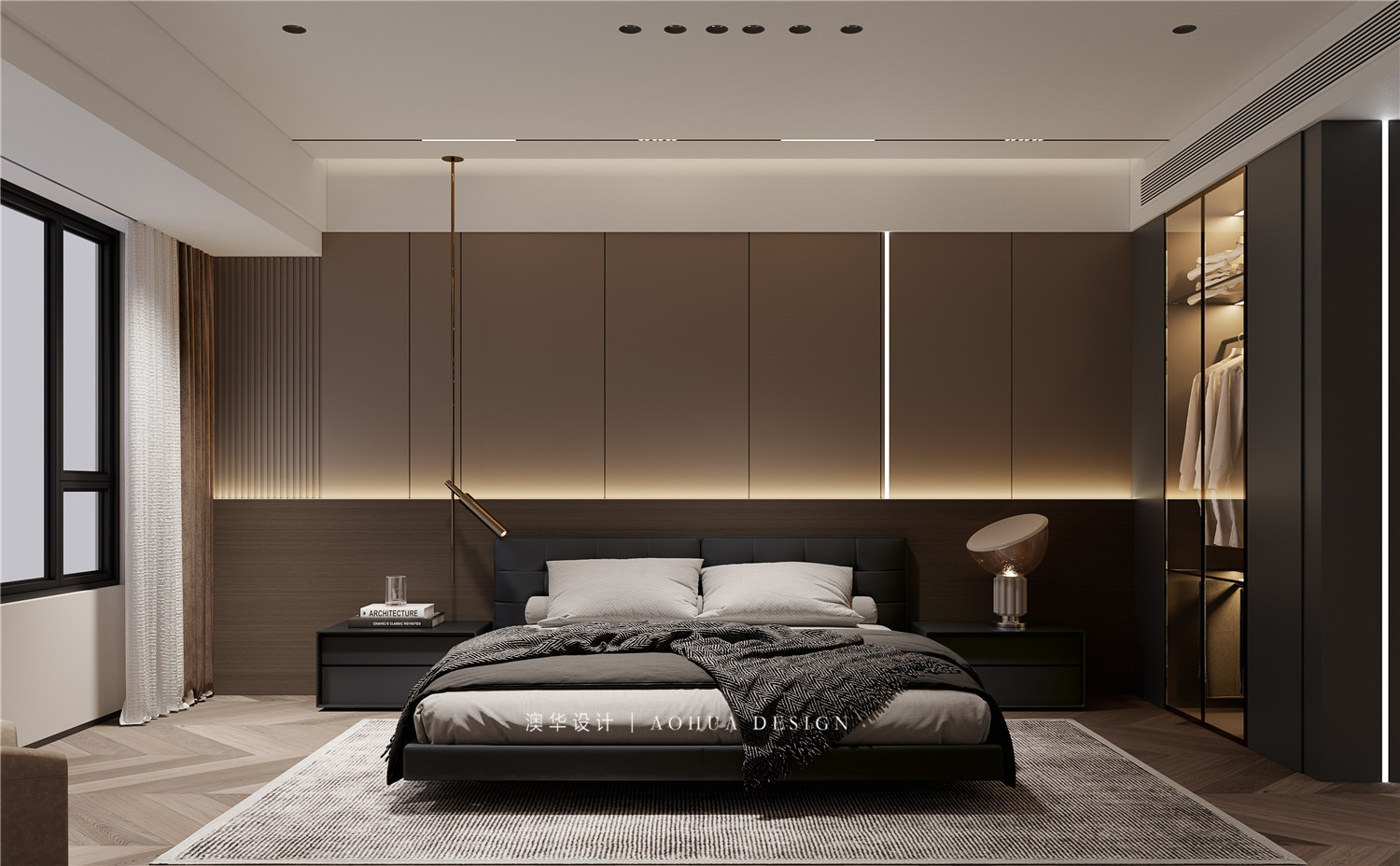 華發(fā)中央首府裝修,意式輕奢