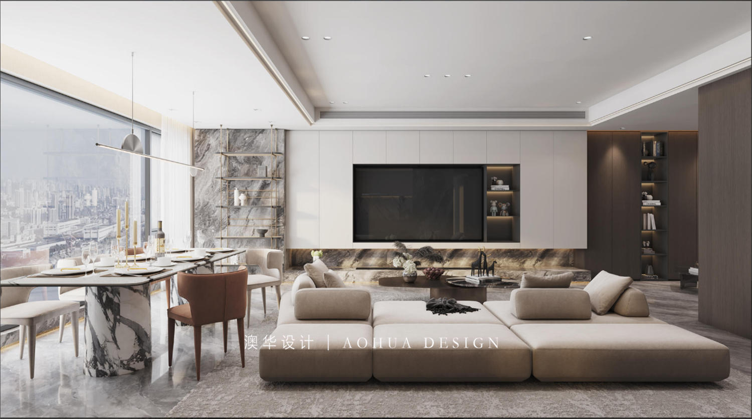 海珀濱江裝修,大平層裝修