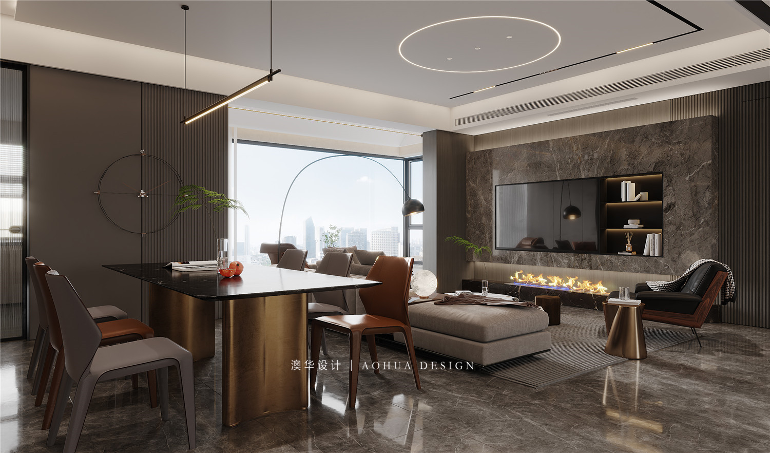 御江壹品青山樽裝修,意式輕奢風格