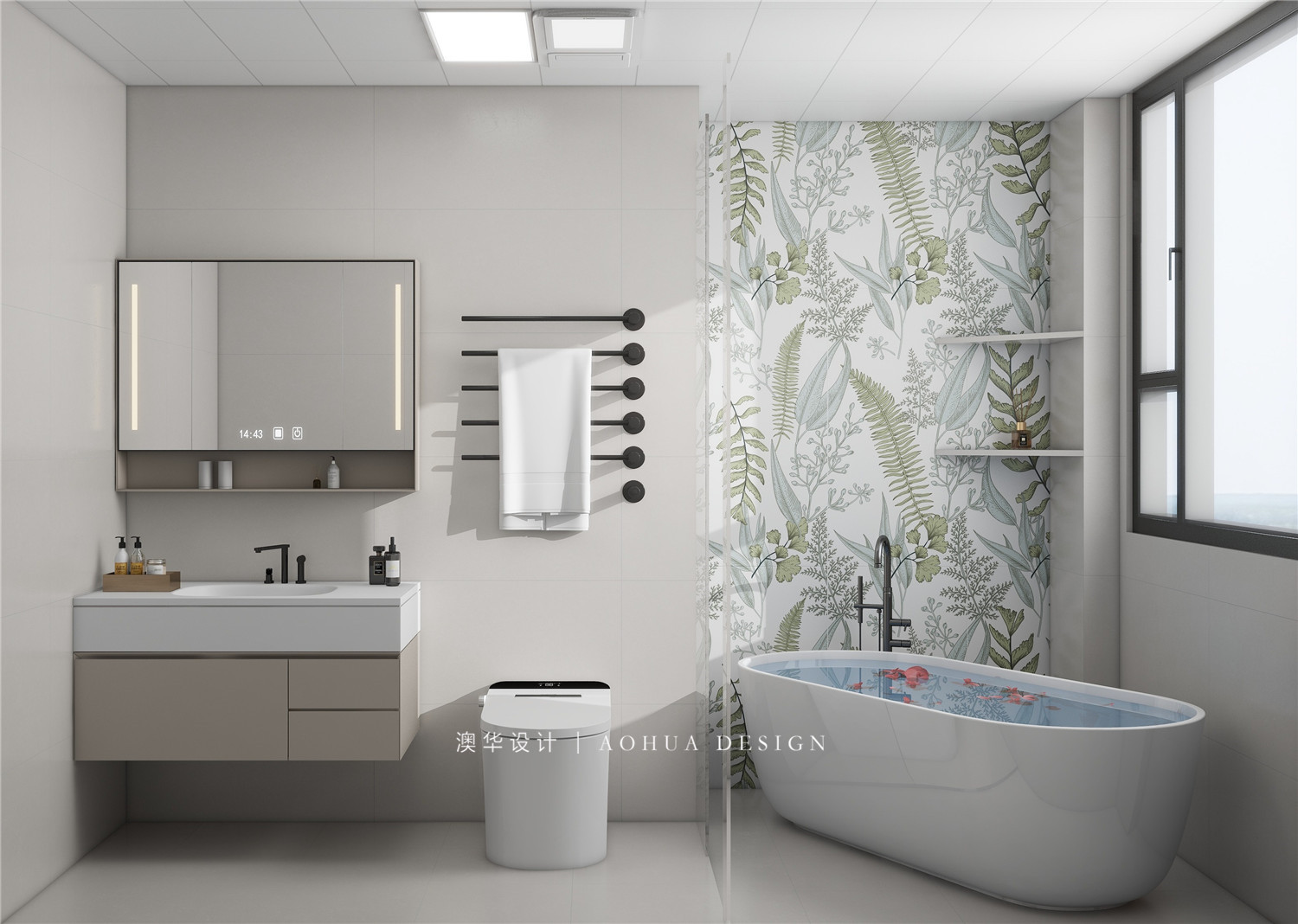 金輝世界城裝修,現代原木風格