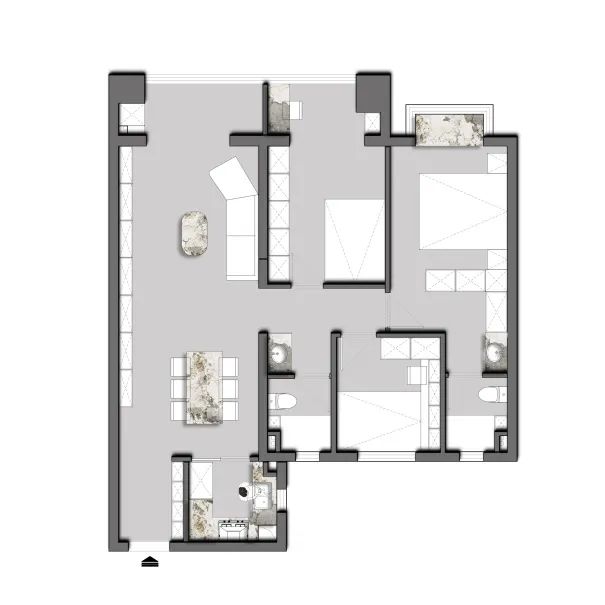 城建信達后湖里122㎡ 城建信達后湖里122㎡