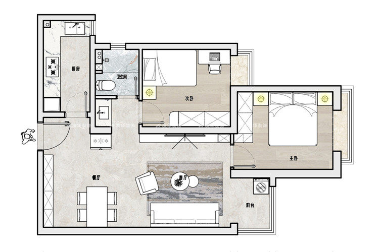 融創(chuàng)和平中心89㎡ 融創(chuàng)和平中心89㎡