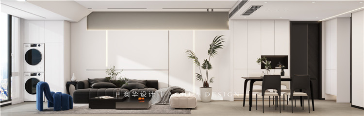 城市大廈130㎡現(xiàn)代黑白灰 城市大廈130㎡現(xiàn)代黑白灰