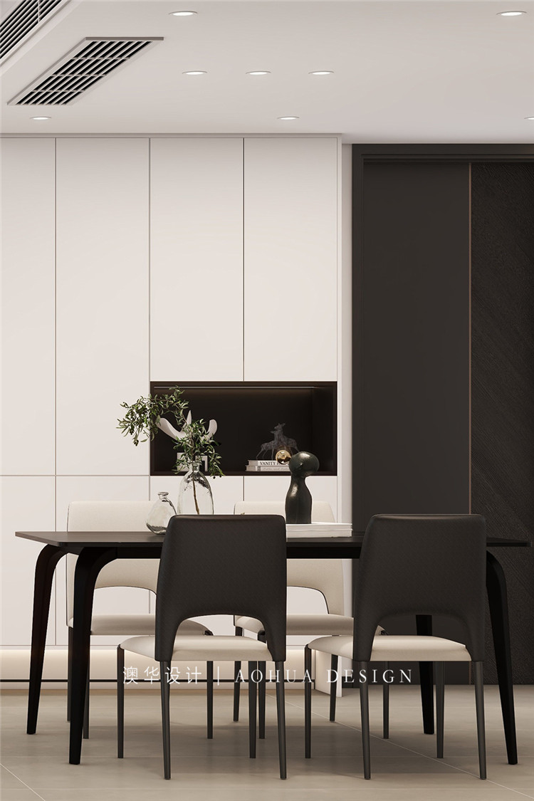 城市大廈130㎡現(xiàn)代黑白灰 城市大廈130㎡現(xiàn)代黑白灰