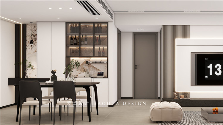 城市大廈130㎡現(xiàn)代黑白灰 城市大廈130㎡現(xiàn)代黑白灰