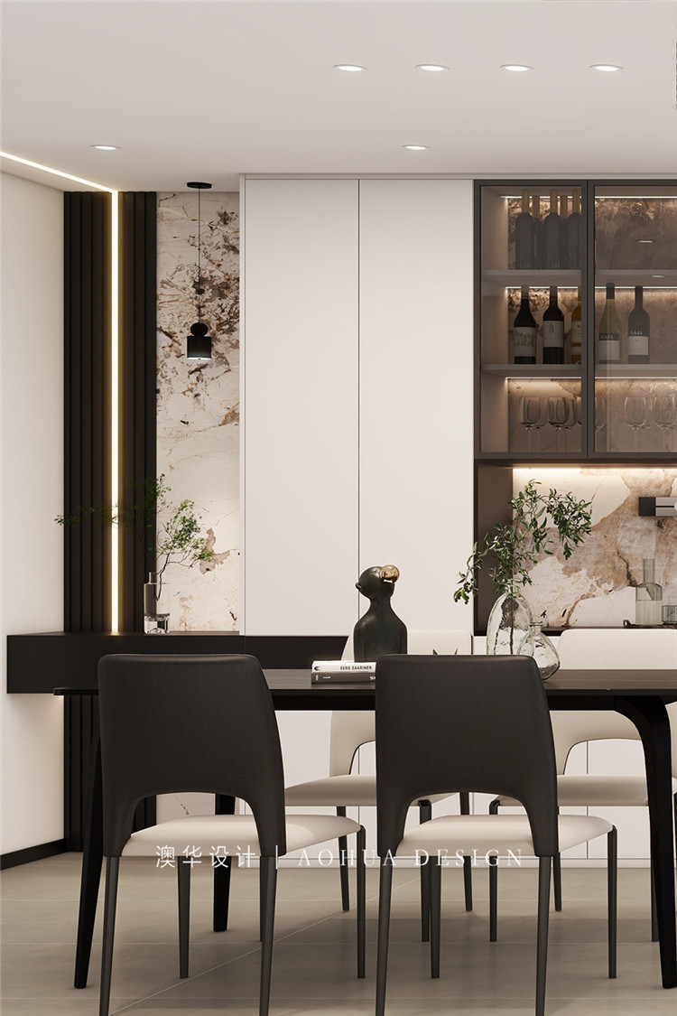 城市大廈130㎡現(xiàn)代黑白灰 城市大廈130㎡現(xiàn)代黑白灰