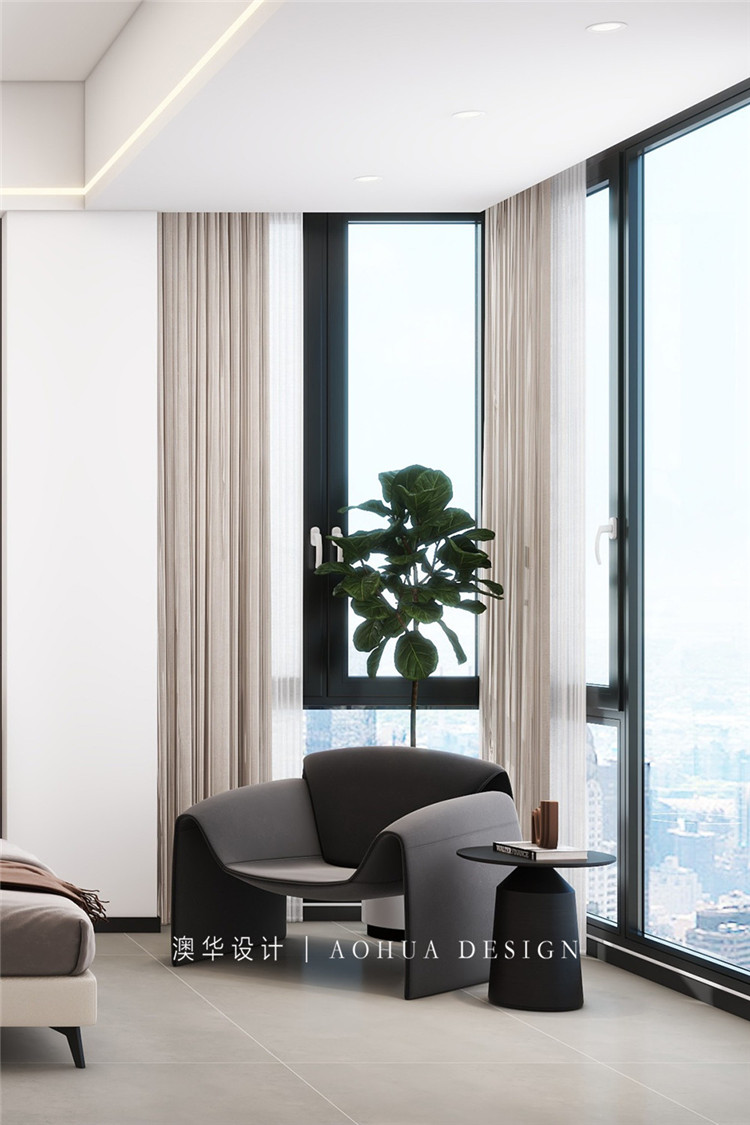 城市大廈130㎡現(xiàn)代黑白灰 城市大廈130㎡現(xiàn)代黑白灰